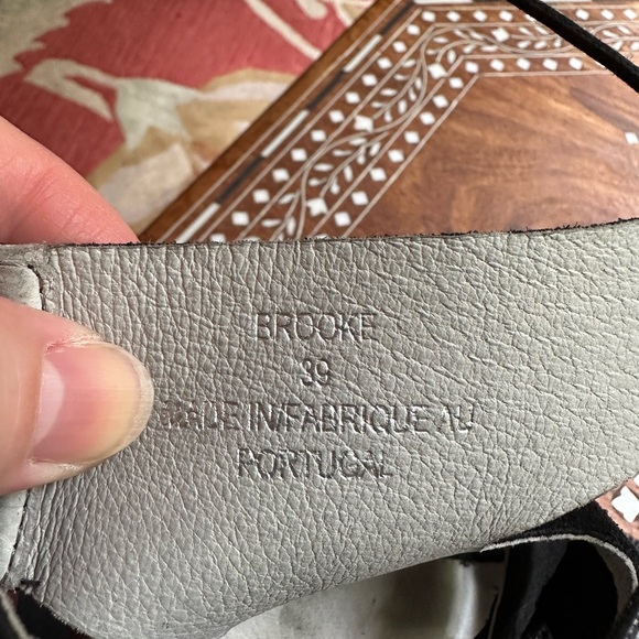 Bos. & Co. Black suede lace up sandals - Picture 3 of 4